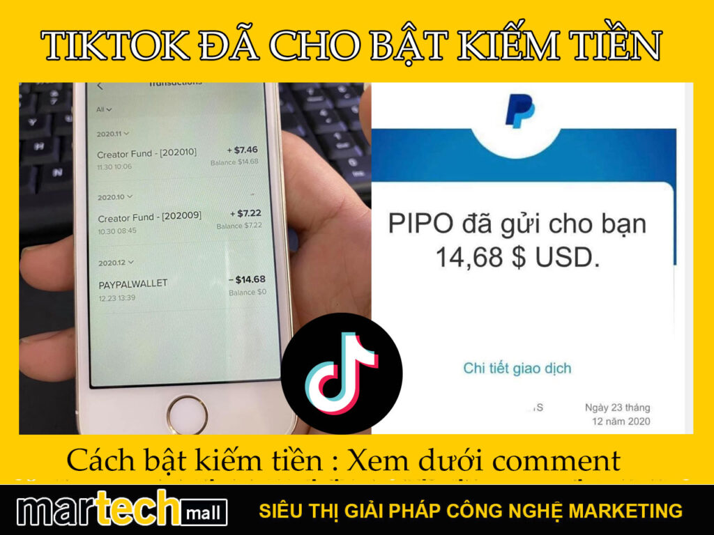 Cách bật kiếm tiền với Tiktok