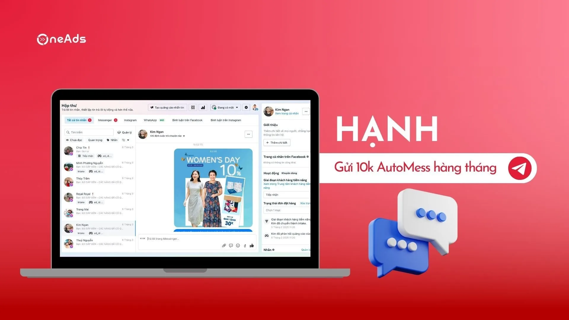 Thời trang Hạnh Gửi 10k AutoMess Hàng Tháng